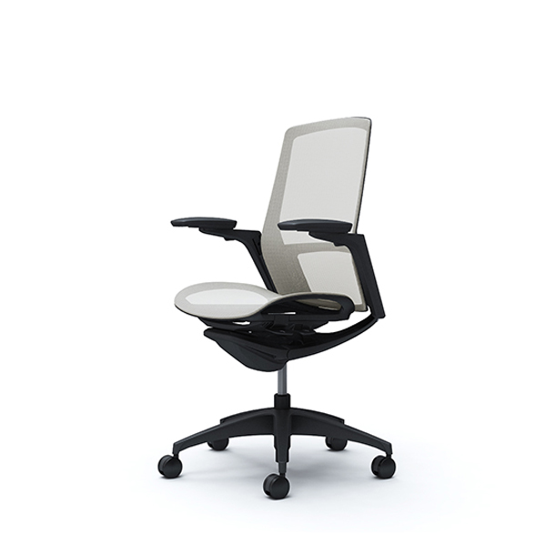 オカムラ フィノラチェア ハイバック 座メッシュ ブラックパネル ブラック脚 アジャストアーム C785MR-F1E/C785MR-F1F