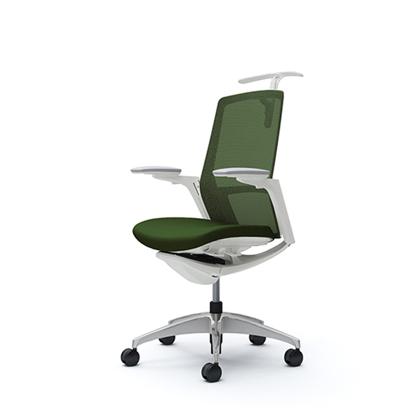 オカムラ フィノラチェア ハイバック 座クッション メッキパネル ポリッシュ脚 アジャストアーム C788BW-F1G/C788BW-F1H