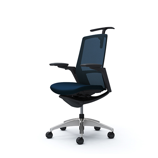 オカムラ フィノラチェア ハイバック 座クッション ブラックパネル ポリッシュ脚 アジャストアーム C788AR-F1G/C788AR-F1H