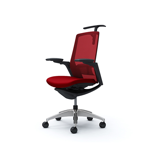 オカムラ フィノラチェア ハイバック 座クッション ブラックパネル ポリッシュ脚 アジャストアーム C788AS-F1G/C788AS-F1H