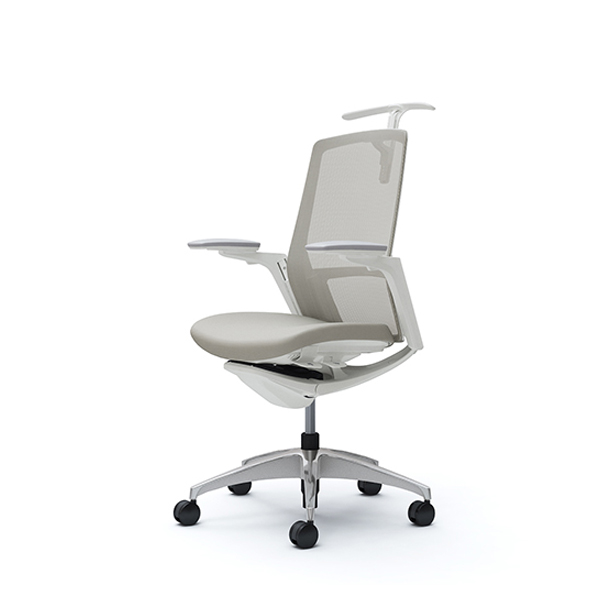 オカムラ フィノラチェア ハイバック 座クッション ホワイトパネル ポリッシュ脚 アジャストアーム C788CW-F1G/C788CW-F1H