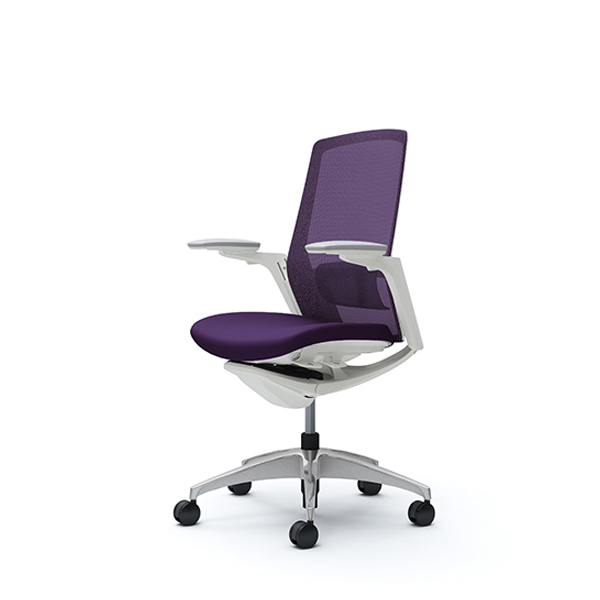 オカムラ フィノラチェア ハイバック 座クッション ホワイトパネル ポリッシュ脚 アジャストアーム C787CZ-F1G/C787CZ-F1H