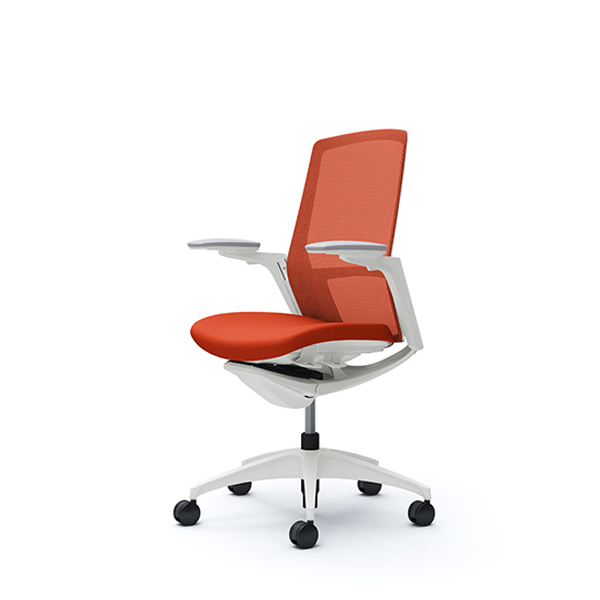 オカムラ フィノラチェア ハイバック 座クッション ホワイトパネル ホワイト脚 アジャストアーム C787WW-F1G/C787WW-F1H