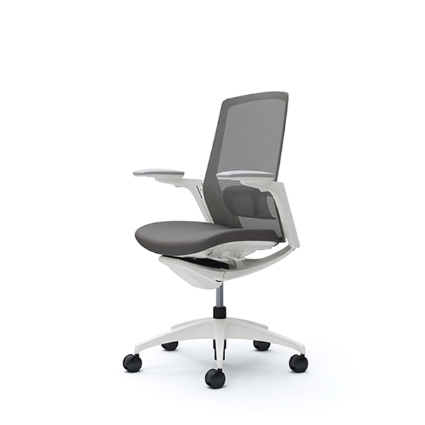 オカムラ フィノラチェア ハイバック 座クッション ホワイトパネル ホワイト脚 アジャストアーム C787WZ-F1G/C787WZ-F1H