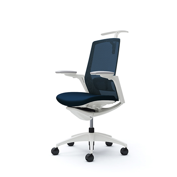 オカムラ フィノラチェア ハイバック 座クッション ホワイトパネル ホワイト脚 アジャストアーム C788WZ-F1G/C788WZ-F1H