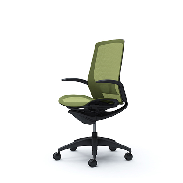 オカムラ フィノラチェア ハイバック 座メッシュ ブラックパネル ブラック脚 デザインアーム C745MS-F1E/C745MS-F1F