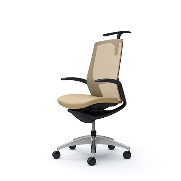 オカムラ フィノラチェア ハイバック 座クッション メッキパネル ポリッシュ脚 デザインアーム C748BR-F1G/C748BR-F1H