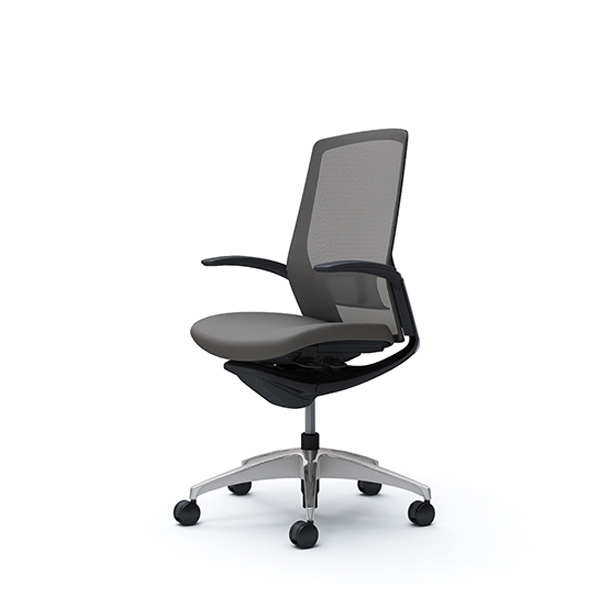 オカムラ フィノラチェア ハイバック 座クッション メッキパネル ポリッシュ脚 デザインアーム C747BS-F1G/C747BS-F1H