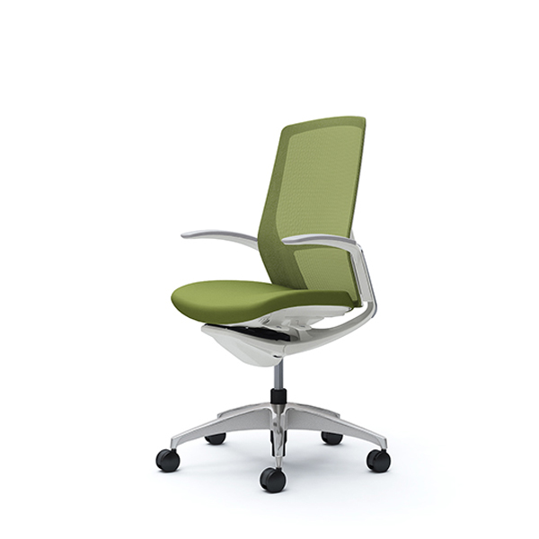 オカムラ フィノラチェア ハイバック 座クッション メッキパネル ポリッシュ脚 デザインアーム C747BW-F1G/C747BW-F1H