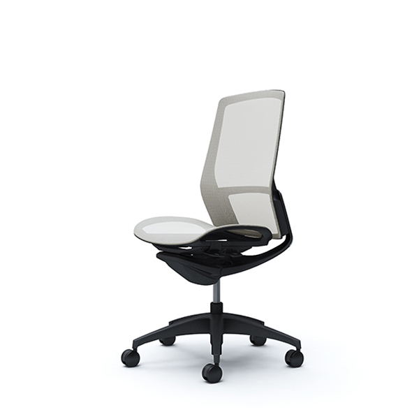 オカムラ フィノラチェア ハイバック 座メッシュ ブラックパネル ブラック脚 肘なし C735MR-F1E/C735MR-F1F