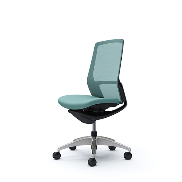 オカムラ フィノラチェア ハイバック 座クッション メッキパネル ポリッシュ脚 肘なし C737BR-F1G/C737BR-F1H