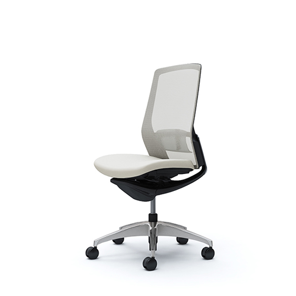 オカムラ フィノラチェア ハイバック 座クッション メッキパネル ポリッシュ脚 肘なし C737BS-F1G/C737BS-F1H