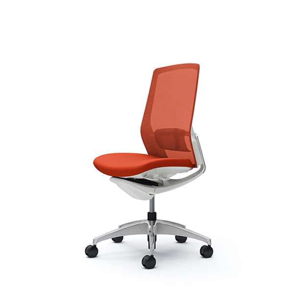 オカムラ フィノラチェア ハイバック 座クッション メッキパネル ポリッシュ脚 肘なし C737BZ-F1G/C737BZ-F1H