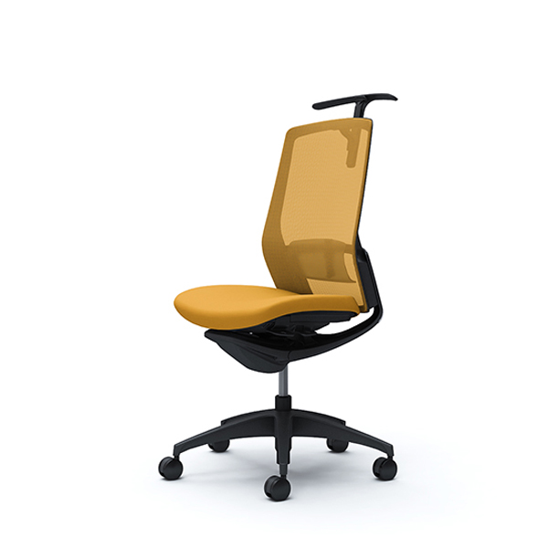 オカムラ フィノラチェア ハイバック 座クッション ブラックパネル ブラック脚 肘なし C738MS-F1G/C738MS-F1H