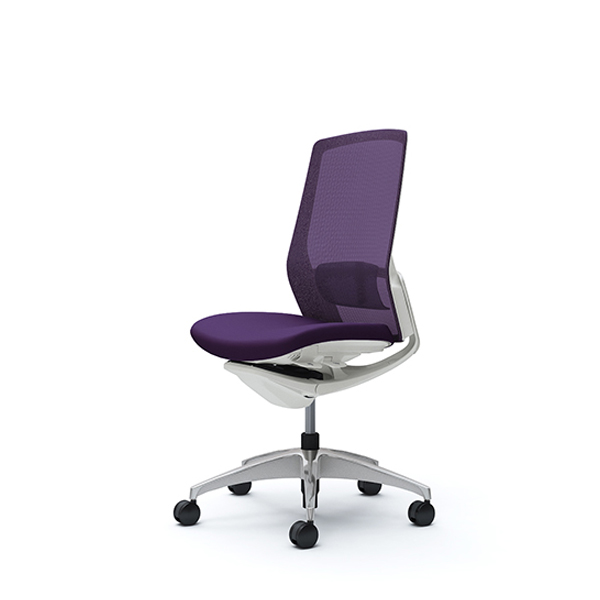 オカムラ フィノラチェア ハイバック 座クッション ホワイトパネル ポリッシュ脚 肘なし C737CZ-F1G/C737CZ-F1H