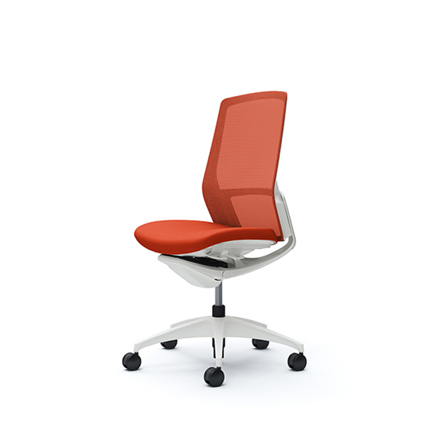 オカムラ フィノラチェア ハイバック 座クッション ホワイトパネル ホワイト脚 肘なし C737WW-F1G/C737WW-F1H