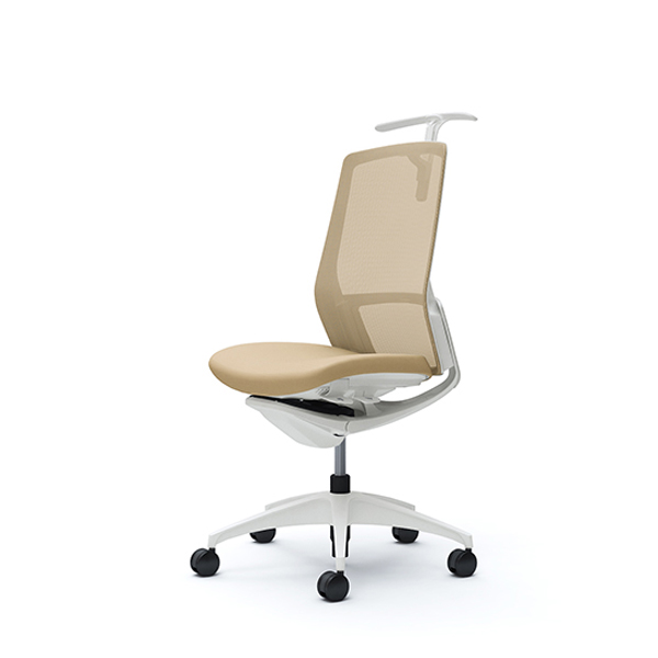 オカムラ フィノラチェア ハイバック 座クッション ホワイトパネル ホワイト脚 肘なし C738WW-F1G/C738WW-F1H