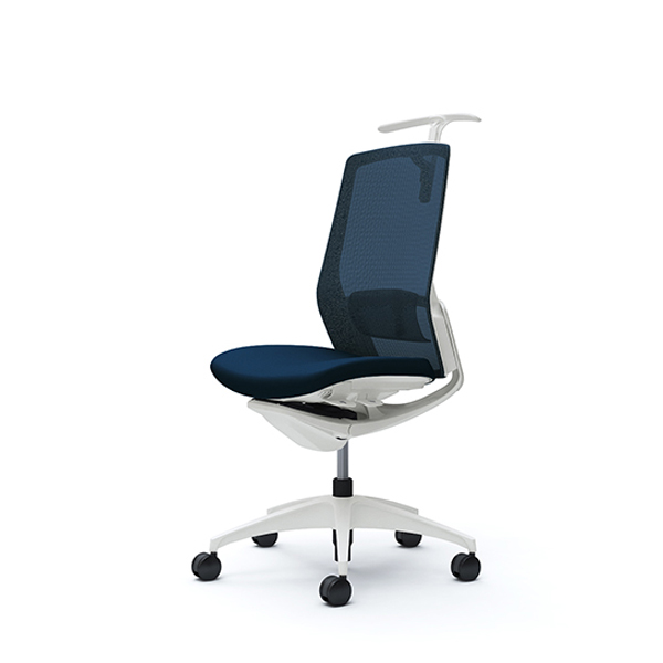 オカムラ フィノラチェア ハイバック 座クッション ホワイトパネル ホワイト脚 肘なし C738WZ-F1G/C738WZ-F1H