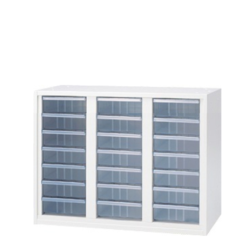 プラス エルロク(L6) クリアケースキャビネット 深型3列 下置き L6-70KA-FT 648-951