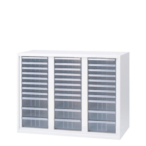 プラス エルロク(L6) クリアケースキャビネット コンビ3列 下置き L6-A70KA-CT 648-955