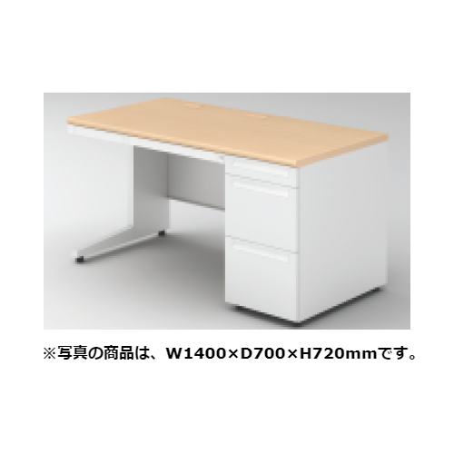 プラス US-2 片袖デスク A-3段袖 標準収納 US-NS106A-3 669-593/669-594/669-595