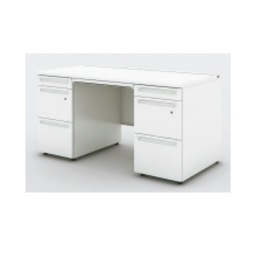 プラス US-1S 両袖デスク A-3段袖×A-3段袖 多量収納タイプ UR-147AL-33