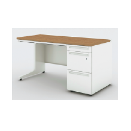 プラス US-1S 片袖デスク D-3段袖 多量収納タイプ UR-147DL-3 779-575/779-576/779-577