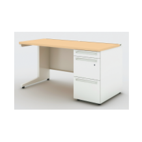 プラス US-W 片袖デスク A-3段袖 多量収納タイプ UR-147WAL-3 779-713/779-714/779-715