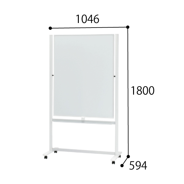 プラス ホワイトボード LB2 シリーズ スリムタイプ 脚付(片面)タイプ LB2-430SHA 423-849