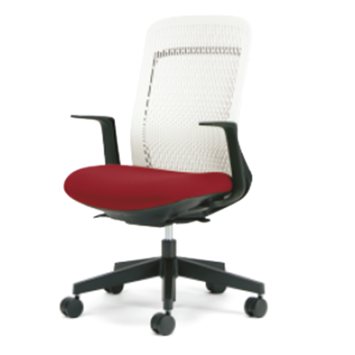 プラス トライチェア メッシュ ハイバック L型肘 KB-TR51SEL