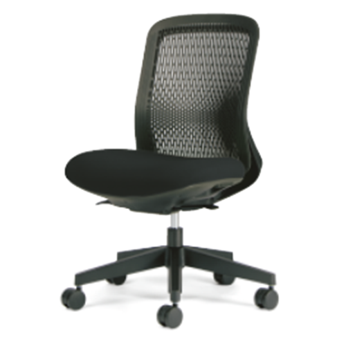 プラス トライチェア メッシュ ローバック 肘無 KC-TR60SEL