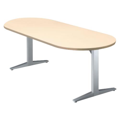 プラス ステージオ(STAGEO) (ボート長円形)ミーティングテーブル W2100×D900×H720 ST-210TO