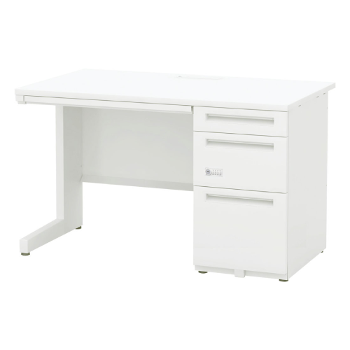 【短納期チェア】 内田洋行 スカエナデスク Stype 片袖デスク DN B4-3段 ダイヤル錠タイプ 片SS127B4-3DN 5-110-6190