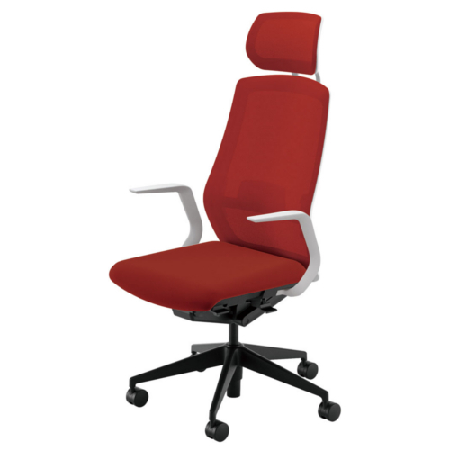 内田洋行 セレッツァチェア 背ミックスドメッシュ ヘッドレスト付 Ｌ型肘付 ランバー付 樹脂脚 5-362-841/5-362-861
