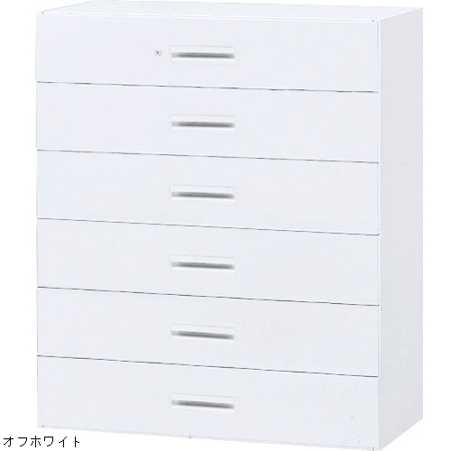 ウチダ ハイパーストレージ 6段ラテラル書庫 下置き W900×D450×H1050 5-821-7402／5-821-7400