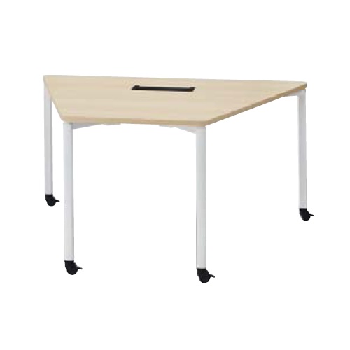 ウチダ プレナテーブル 1on1ミーティングテーブル キャスタータイプ PLENA/台形1412 CS 5-107-49