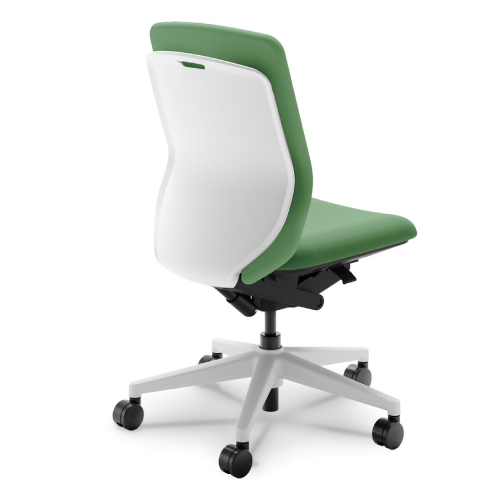 ウチダ クレネチェア ハイバック 肘なし ホワイト脚 ホワイトシェル ナイロンキャスター KA-300WCB 5-377-303