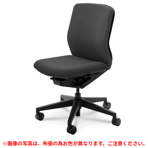 ウチダ クレネチェア ミドルバック 肘無 ブラック脚 ブラックシェル ナイロンキャスター KA-100BBAL PA/5-377-101