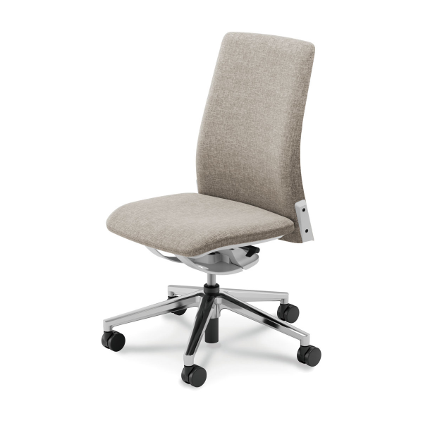 内田洋行  アリネルチェア Alinel ミックス張地 肘なし アルミ脚 5-381-3522