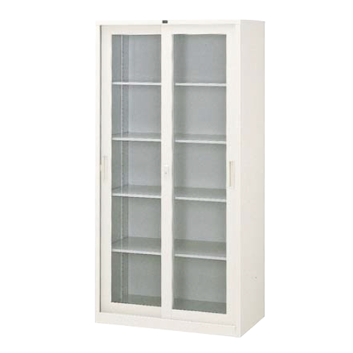 ウチダ 書庫 引違い書庫 シリンダー錠 3×6型ガラス戸 JIS1号 棚板4枚 北海道地区/5-860-9203