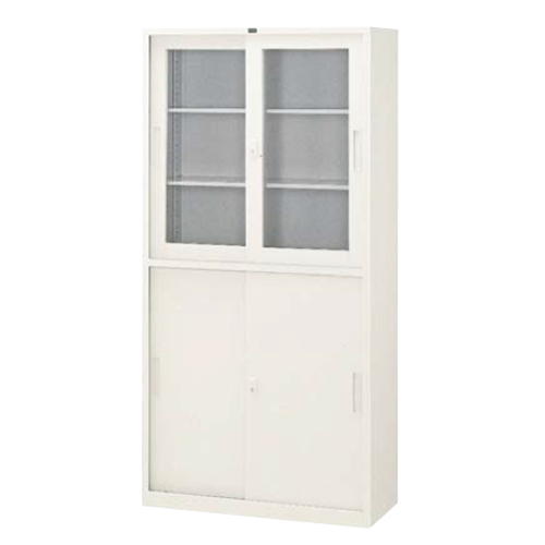 ウチダ 書庫 引違い書庫 シリンダー錠 3×6W型 棚板4枚 九州地区/5-860-9302