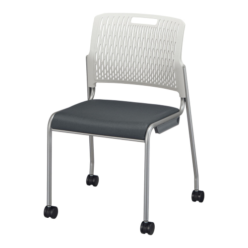 ウチダ ミーティングチェア MF-280シリーズ キャスター脚 ビニールレザー張り 肘なし MF-281CN W/6-111-223