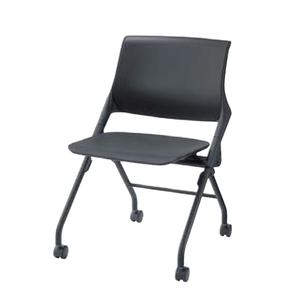 ウチダ ミーティングチェア CF610 シリーズ ヌード ブラック CF611B/6-113-6110