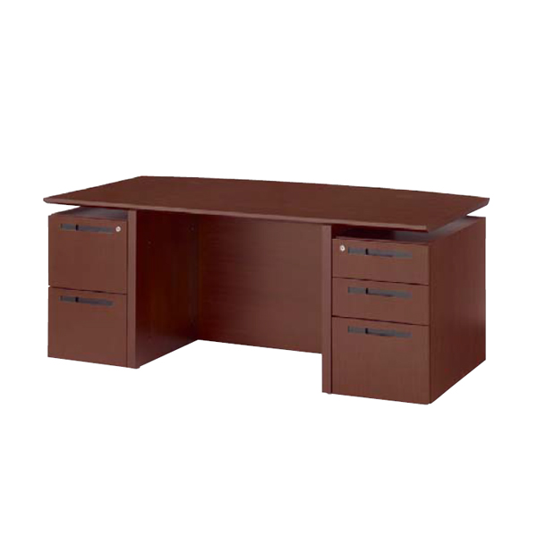 ウチダ 役員用家具 EDファニチュア MWシリーズ 両袖デスク W1800 W1800×D900×H720mm 6-311-7000