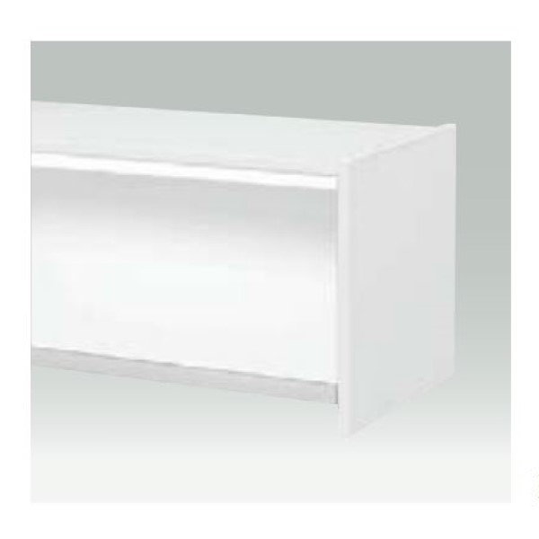 ウチダ システムカウンター ビジット サイドパネル ローカウンター用 ピュアホワイト/オフホワイト 6-363-1111