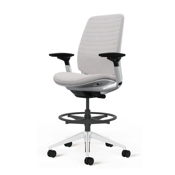 ウチダ スチールケース シリーズ2チェア 背キルティング シーガルフレーム ハイシート ポリッシュ脚 5-323-38