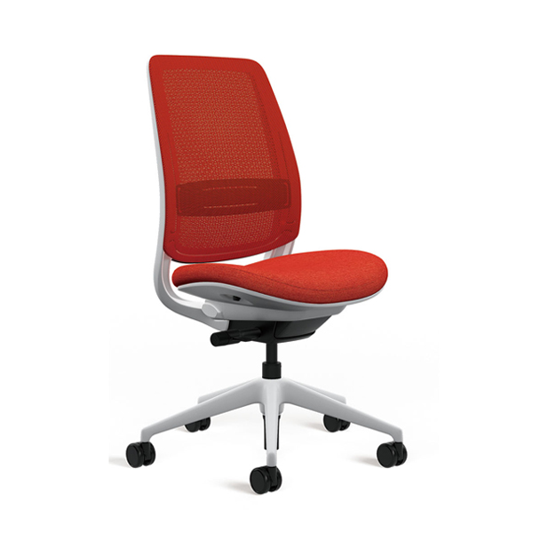 ウチダ スチールケース シリーズ2チェア 3Dマイクロニット シーガルフレーム 肘無 樹脂脚 5-323-111