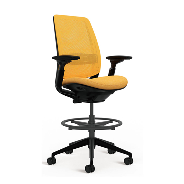 ウチダ スチールケース シリーズ2チェア 3Dマイクロニット ブラックフレーム ハイシート 樹脂脚 5-323-061