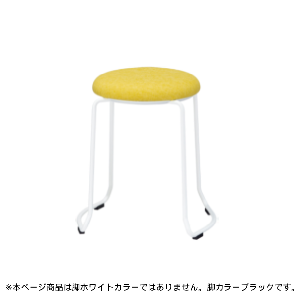 内田洋行 ミーティングチェア スツール MS-12シリーズ ロータイプ クロス張り 脚カラーブラック 6-450-39