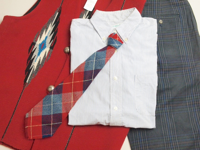 Ganscraft（ガンズクラフト）　VWT-128　1950年代製ビンテージ　手織りウールネクタイ